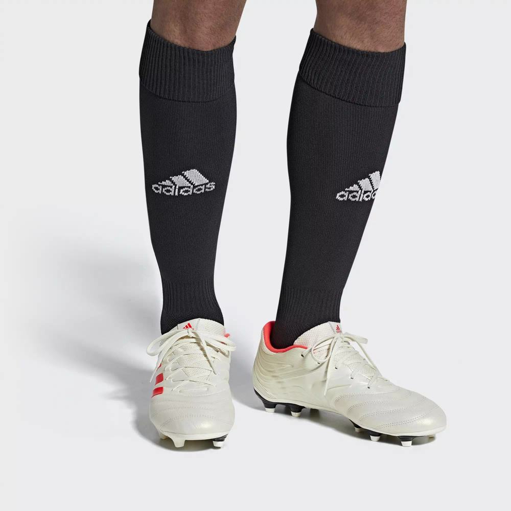Adidas Copa 19.3 Firm Ground Tacos de Futbol Blancos Para Mujer (MX-35378)
